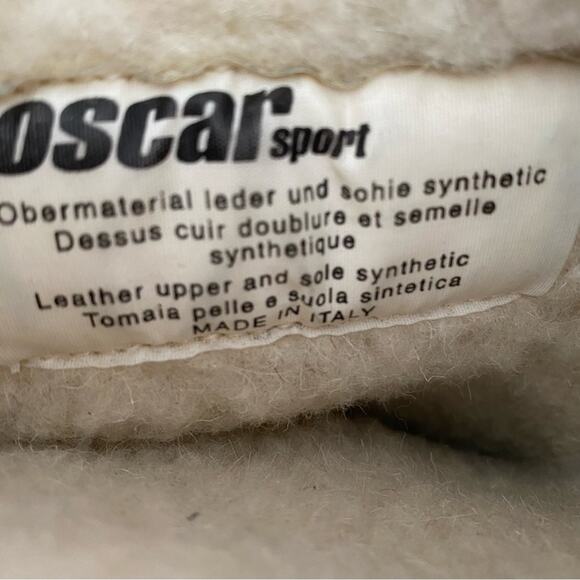 Oscar Sport Apre-Ski Fur Rabbit Goat Winter Boats 37 fits US 6-6.5 Cream Brown - Picture 11 of 12